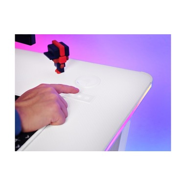 Trust Table de jeu GXT 709W Luminus RGB Blanc