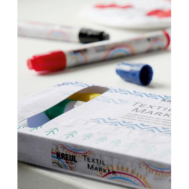 KREUL Textil Marker medium 90710 set avec 5pcs