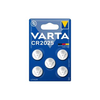 Varta batteria a bottone CR2025, 5 pezzi