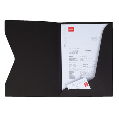 ELCO Dossier offre Prestige A4 29450.11 noir, 270gm2 10 pcs.