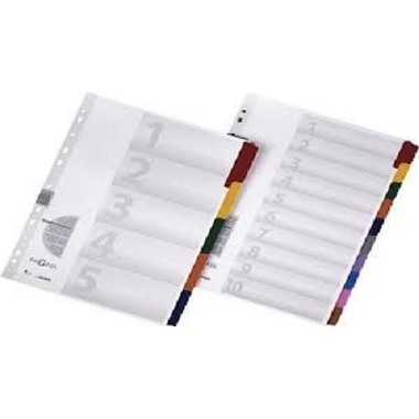 PAGNA Kartonregister A4 31003-08 weiss 5-teilig, 1-5