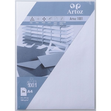 ARTOZ Carta 1001 A4 107796142 100g, bianco fiore 5 fogli