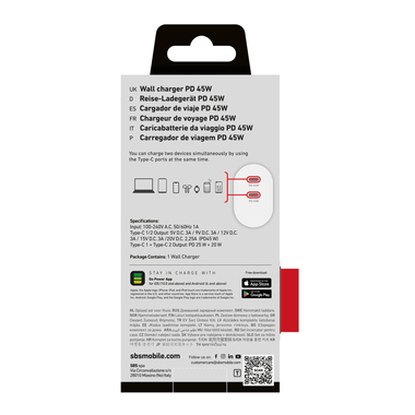 Chargeur USB-C pour iPhone et Android | SBS