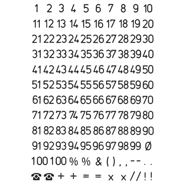 HERMA Etichette numeri 5mm 4155 nero, 1-100 2 pezzi