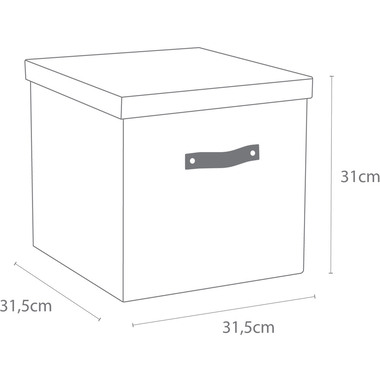 BIGSO BOX OF SWEDEN Aufbewahrungsbox Logan 9901C1649L01 mintgrün 31.5x31x31.5cm