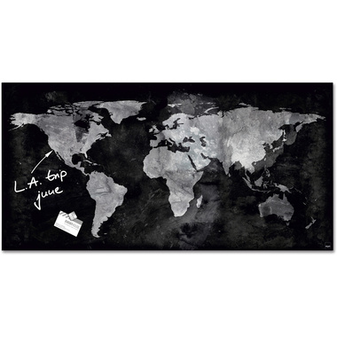 SIGEL Glass Aimantboard GL270 Mappemonde 910x460x15mm