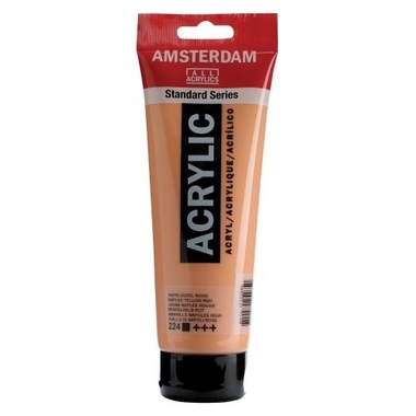 AMSTERDAM Peinture acrylique 250ml 17122240 neapelglb.rouge 224