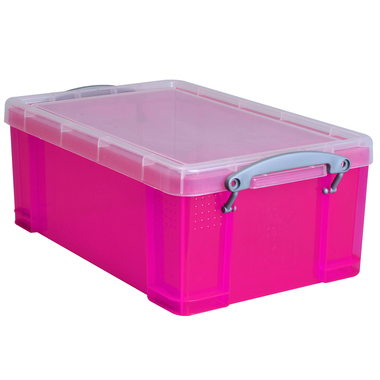 USEFULBOX Boîte de plastique 9l 68502718 transparent rose