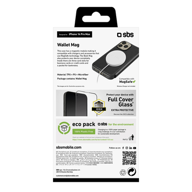 Custodia a libro compatibile con MagSafe iPhone 14 Pro Max | SBS