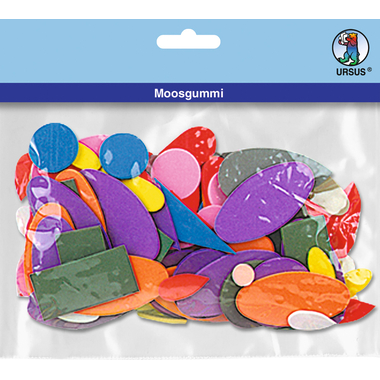 URSUS Caoutchouc mousse formes 2mm 8380099 coloris diverses 200 pcs.