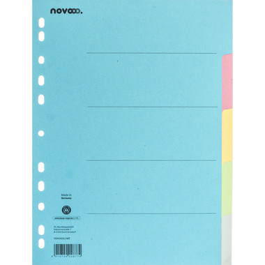 NOVOOO Registro cartone A4 40574 multicoloro 5 pcs.