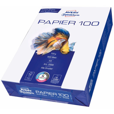 AVERY ZWECKFORM InkJet-Papier A4 2566 100g, weiss 500 Blatt