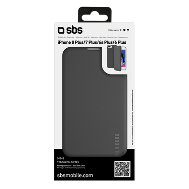 Aufklappbare Silk touch Schutzhülle für iPhone 8 Plus, iPhone 7 Plus