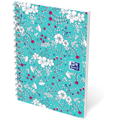 OXFORD Collegeblock ForMe Floral A6 400094826 quadrettato 5x5mm,90g 50 fogli