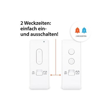 ADE Funkwecker mit Nachtlichtsensor