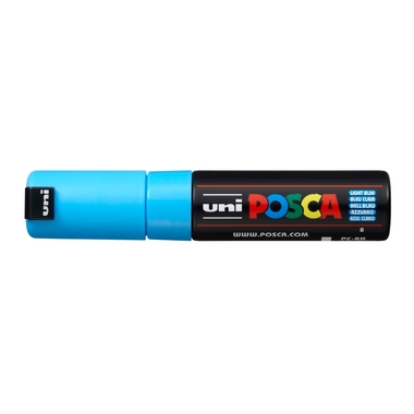 POSCA Marker 8mm PC-8K L.BLUE hellblau, Keilspitze