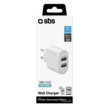 Wandladegerät mit zwei USB-Eingängen