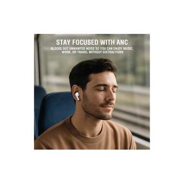 4smarts Écouteurs intra-auriculaires Wireless SkyBuds Pro ANC Blanc