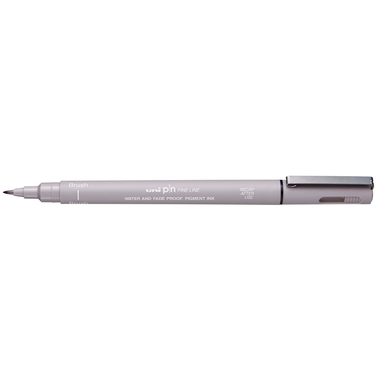 UNI-BALL Fineliner Pin Brush PINBR-200(S) LIGHT GREY hellgrau