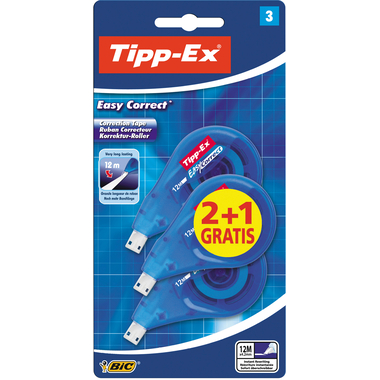 TIPP-EX Korrekturroller 4.2mmx12m 8395492 Easy Correct 2+1