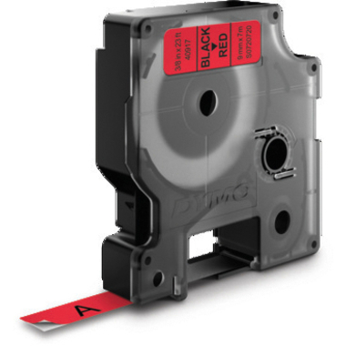 DYMO Nastro D1 nero/rosso S0720720 9mm/7m