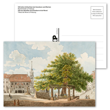 Picture postcard «550 years Battles of Grandson and Murten»