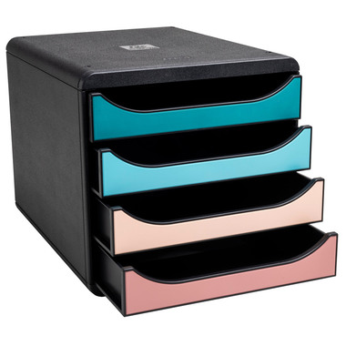 EXACOMPTA Cassettiera Skandi A4+ 310606D multicolori 4 cassetti