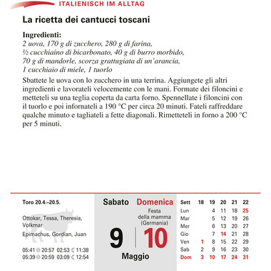 HARENBERG Abreisskalender 2026 2111000+26 Italienisch DE, IT 12.5x16cm