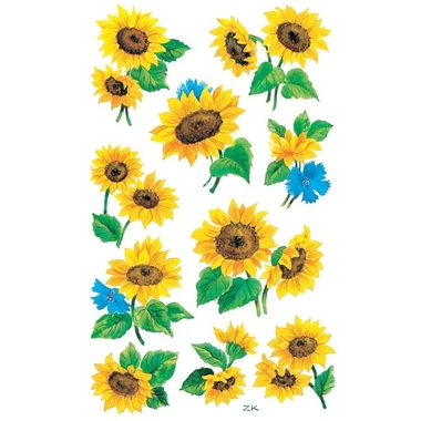Z-DESIGN Sticker Creative 54103 Sonnenblumen 3 Stück