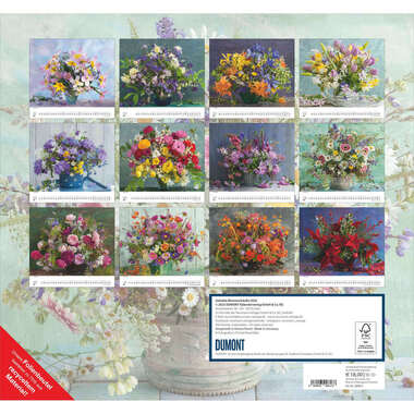 DUMONT Bildkalender 2026 260813 Blumensträusse ML 38x35.5cm
