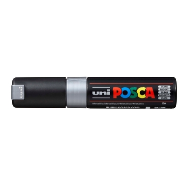 POSCA Marker 8mm PC-8K SILVER MET, argento