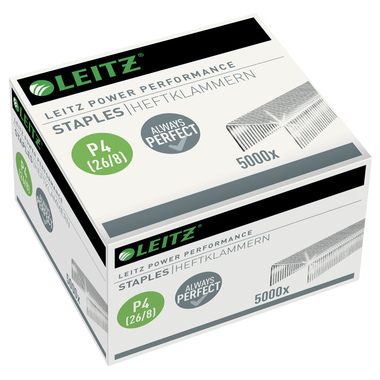 LEITZ Heftklammern P4 26/8mm 5559-00-00 verzinkt 5000 Stück