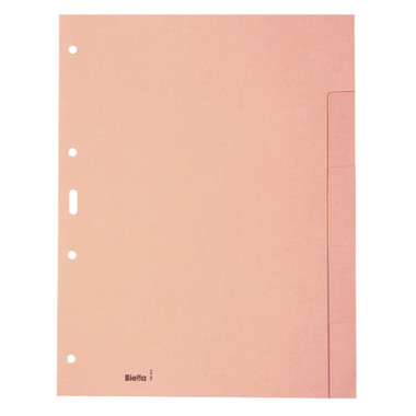 BIELLA Kartonregister A4 19640500U braun 5-teilig