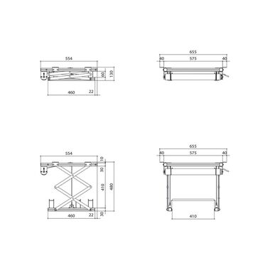 Vogel's Deckenhalterung PPL2035 Silber