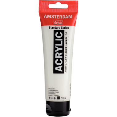 AMSTERDAM Acrylfarbe 120ml 17091052 titanweiss 105