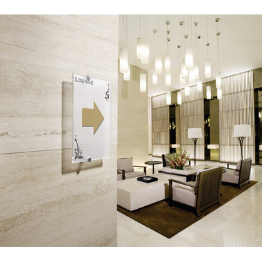 DURABLE Targa p. porte Crystal Sign A4 482519 trasparente,acrilico 210x297mm