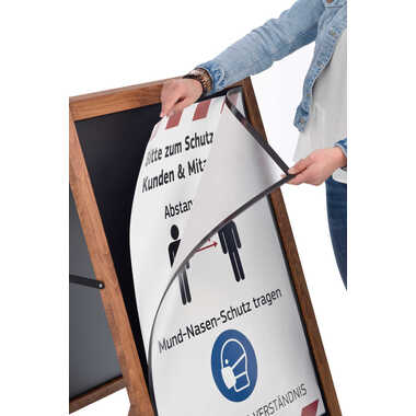 MAGNETOPLAN Kundenstopper MULTI A1 50090060 mit Magnetfolie, Outdoor