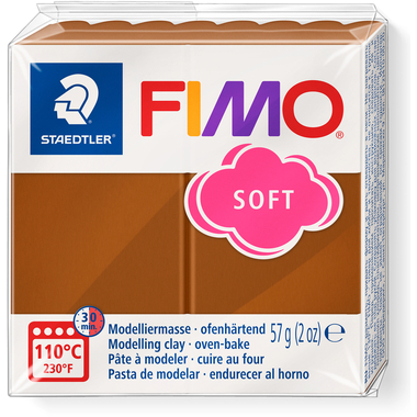 FIMO Pâte à modeler Soft 57g 8020-7 caramel