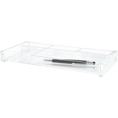 WEDO Stifteschale CRISTALLIC 601616 27x3x12.5cm Acryl transp.