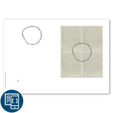 First-day cover «Swiss Post’s commitment to art»