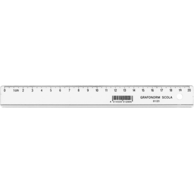 DUX Righello SCOLA 20cm 81/20 Polystyrol