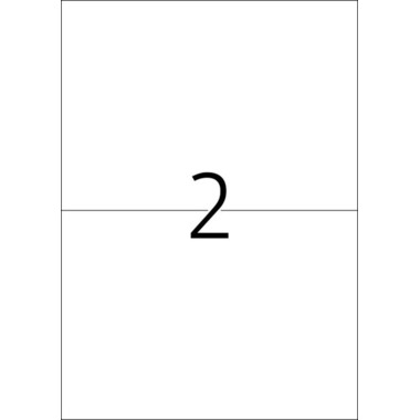 HERMA Universal-Etiketten 210x148mm 4628 weiss 400 St./200 Blatt