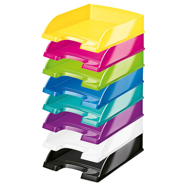 LEITZ Corbeille Courrier WOW A4 52263051 bleu glacier