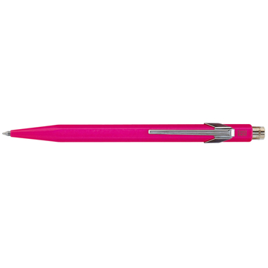 CARAN D'ACHE Kugelschreiber 849 Metall 849.090 rosa, refill, Schrift blau