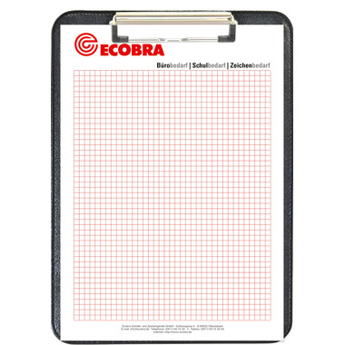 ECOBRA Sottomano A4 789250 nero fintapelle alto