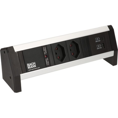Bachmann multipresa da tavolo DESK 1, 2x T13, 1x USB A/C