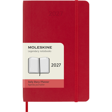 MOLESKINE Agenda Classic Pocket 2027 DSF212DC2Y27 1G/1P scarlatto SC 9x14cm