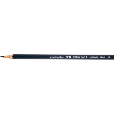 CARAN D'ACHE Schulbleistift Edelweiss 3B 341.271 grau
