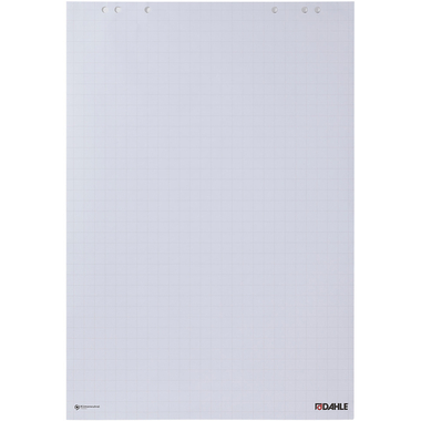 DAHLE Flipchart Carta 68x99cm 95037-20978 quadrettato, 25mm PEFC 5 pezzi