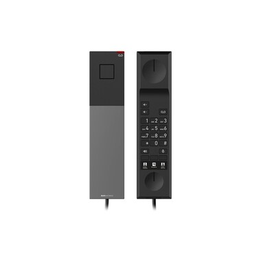 snom Téléphone de bureau HD300A, téléphone analogique pour hôtel Noir